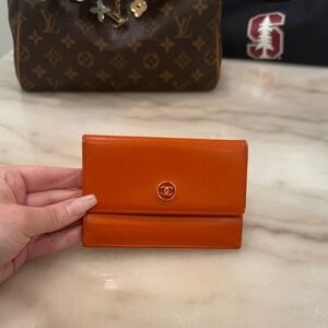 CHANEL Orange Wallet